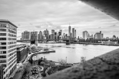 Through the Bridge, A View of Manhattan through the Manhattan Bridge